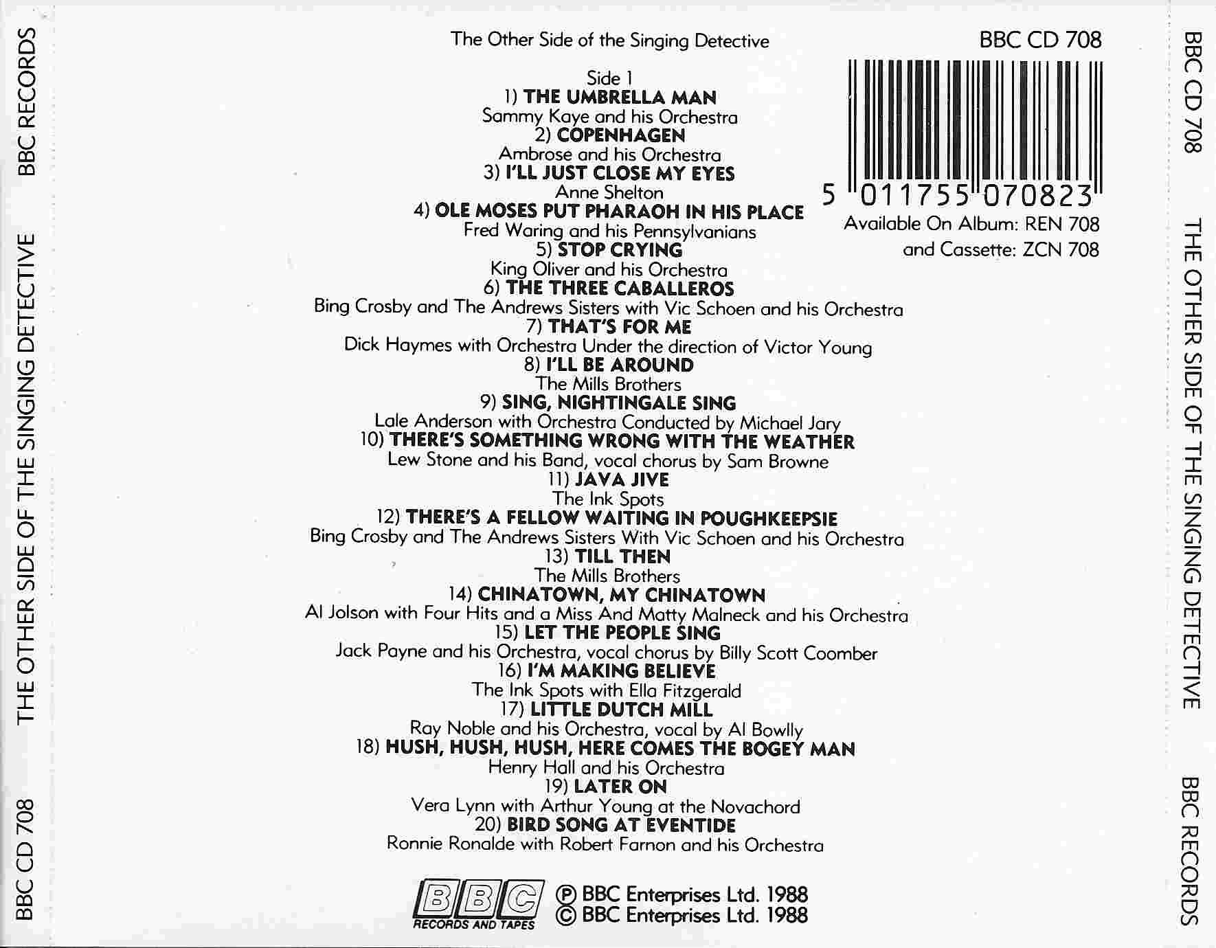 Back cover of BBCCD708